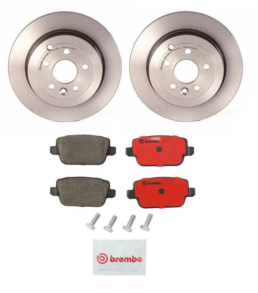 Land Rover Brembo Brakes Kit Pads and Rotors Rear (302mm) (Ceramic